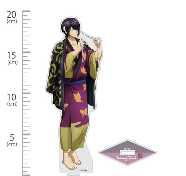 COSPA Gintama New Illustration Shinsuke Takasugi Acrylic Stand (Large) Still Sleepy, But Gotta Get Ready Ver.
