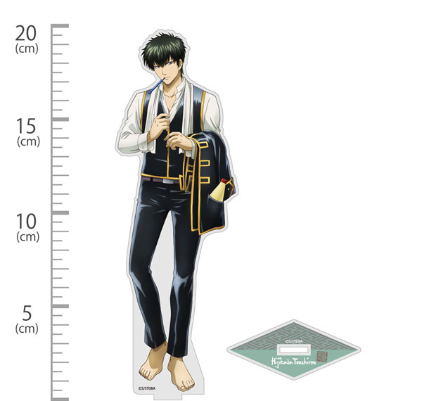 COSPA Gintama New Illustration Toshiro Hijikata Acrylic Stand (Large) Still Sleepy, But Gotta Get Ready Ver. รูปภาพ 1