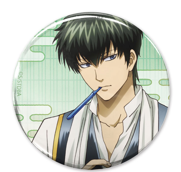 COSPA Gintama New Illustration Toshiro Hijikata 65mm Tin Badge Still Sleepy, But Gotta Get Ready Ver. รูปภาพ 1