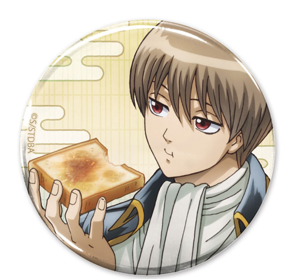 COSPA Gintama New Illustration Sougo Okita 65mm Tin Badge Still Sleepy, But Gotta Get Ready Ver. รูปภาพ 1