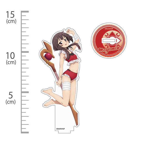 COSPA KonoSuba 3 New Illustration Megumin Swimsuit Ver. Acrylic Stand image 1