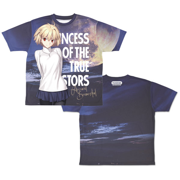COSPA Tsukihime -A piece of blue glass moon- Arcueid Brunestud Double-sided Full Graphic T-shirt Arcueid of the Night Moon Ver. /L