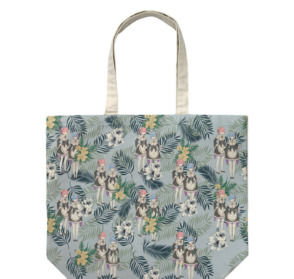 COSPA Re:ZERO -Starting Life in Another World- Ram & Rem Full Graphic Large Tote Bag /NATURAL Bild 1