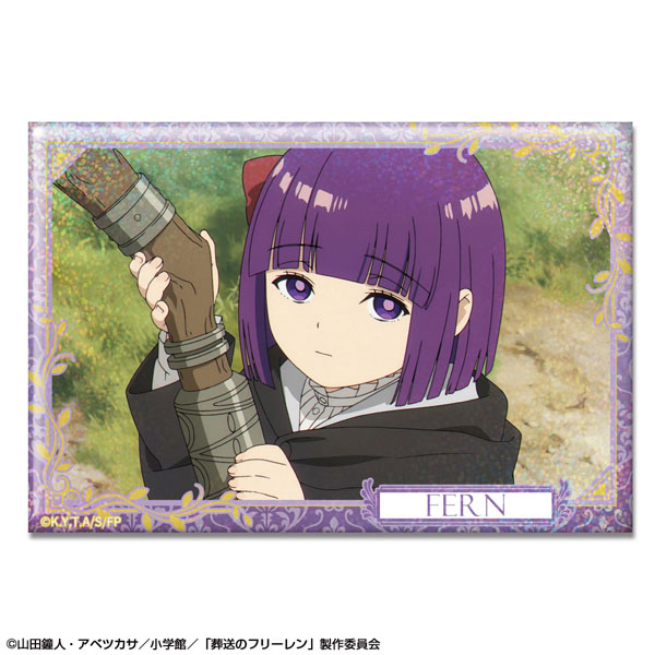 License Agent TV Anime "Frieren: Beyond Journey's End" Hologram Tin Badge Design 11 (Fern /A) image 1
