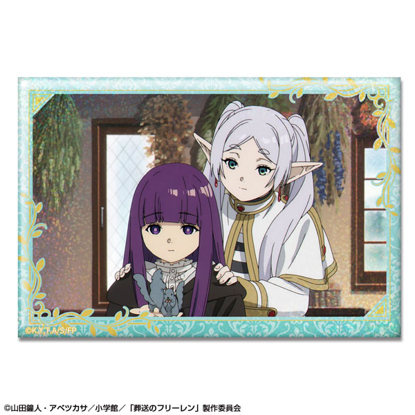 License Agent TV Anime "Frieren: Beyond Journey's End" Hologram Tin Badge Design 24 (Frieren & Fern /A) Bild 1