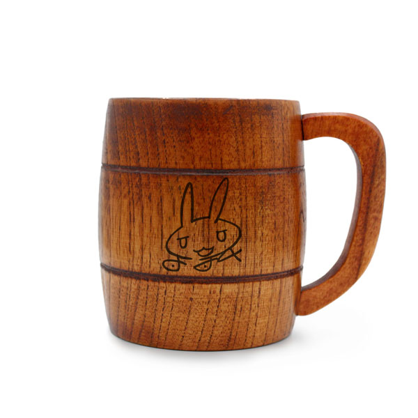 COSPA Made in Abyss The Golden City of the Scorching Sun Nanachi's Autograph Barrel Design Wooden Mug