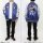 COSPA Sekai no Owari ni Shibainu to Yuu Ishihara Design Haru-san Embroidery Sukajan Jacket Black and Purple Ver./BLUE-M hình ảnh 8
