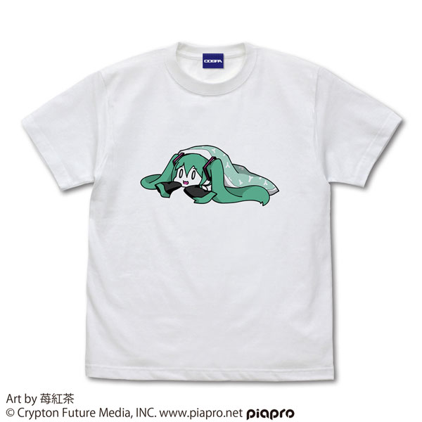 COSPA Hatsune Miku T-shirt Ichigo Koucha Ver. /WHITE-S