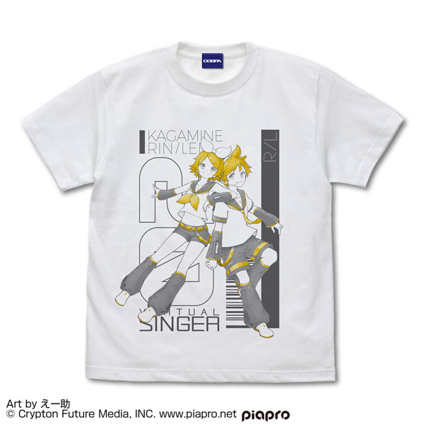 COSPA Kagamine Rin / Len T-shirt E-suke Ver. /WHITE-S