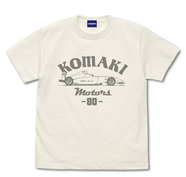 COSPA TV Anime "Overtake!" Komaki Motors F4 Machine T-shirt /VANILLA WHITE-M รูปภาพ 1