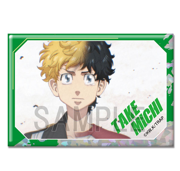 License Agent TV Anime "Tokyo Revengers" Hologram Tin Badge Ver.4 Design 01 (Takemichi Hanagaki /A) Bild 1