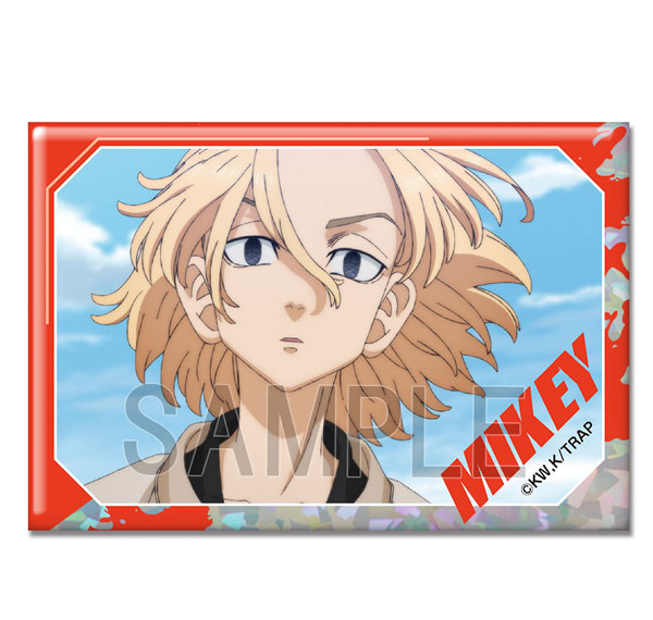 License Agent TV Anime "Tokyo Revengers" Hologram Tin Badge Ver.4 Design 05 (Manjiro Sano /C) Bild 1