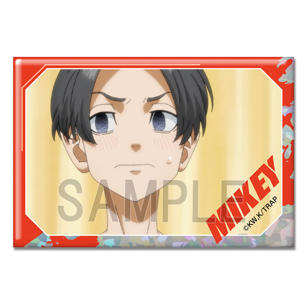License Agent TV Anime "Tokyo Revengers" Hologram Tin Badge Ver.4 Design 06 (Manjiro Sano /D) Bild 1