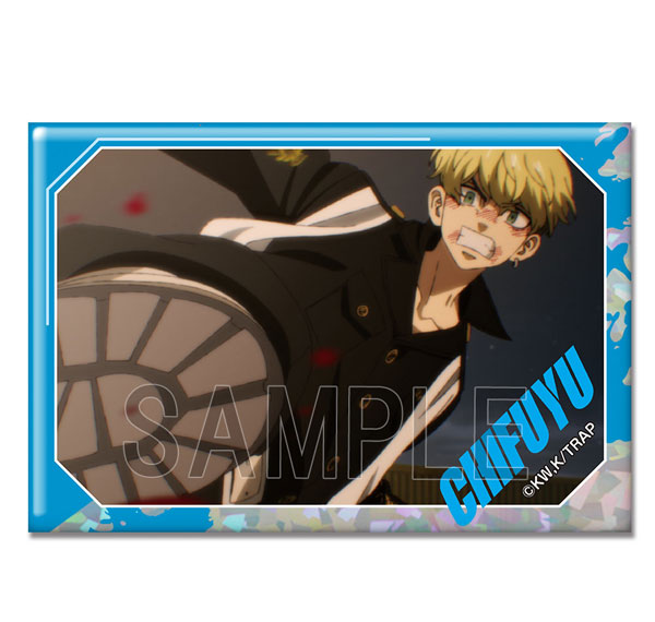 License Agent TV Anime "Tokyo Revengers" Hologram Tin Badge Ver.4 Design 07 (Chifuyu Matsuno /A) รูปภาพ 1