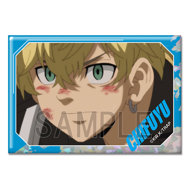License Agent TV Anime "Tokyo Revengers" Hologram Tin Badge Ver.4 Design 09 (Chifuyu Matsuno /C) รูปภาพ 1