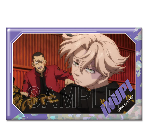 License Agent TV Anime "Tokyo Revengers" Hologram Tin Badge Ver.4 Design 12 (Seishu Inui /A) รูปภาพ 1