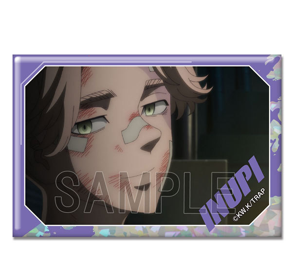 License Agent TV Anime "Tokyo Revengers" Hologram Tin Badge Ver.4 Design 14 (Seishu Inui /C) รูปภาพ 1
