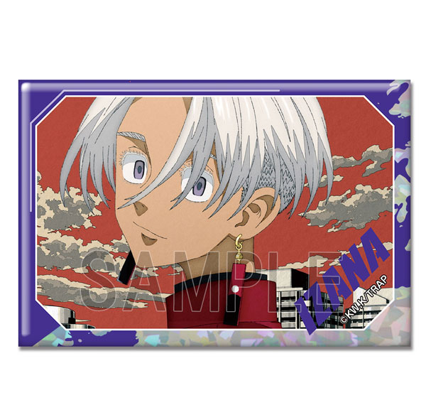 License Agent TV Anime "Tokyo Revengers" Hologram Tin Badge Ver.4 Design 20 (Izana Kurokawa /A) รูปภาพ 1