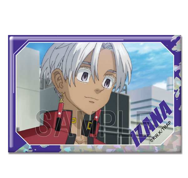 License Agent TV Anime "Tokyo Revengers" Hologram Tin Badge Ver.4 Design 23 (Izana Kurokawa /D) รูปภาพ 1