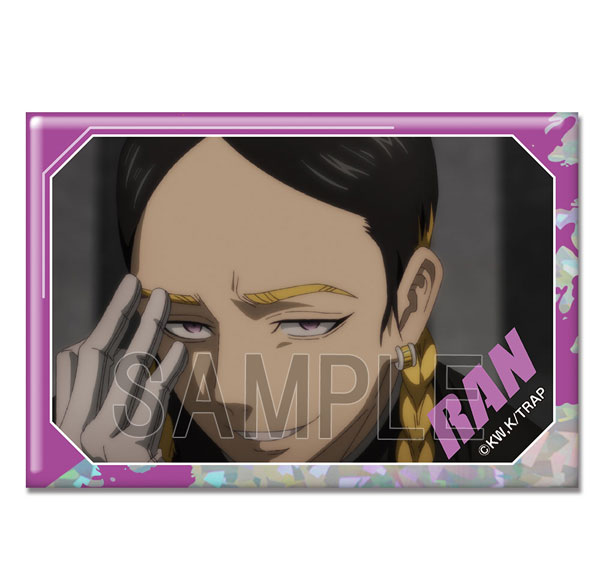 License Agent TV Anime "Tokyo Revengers" Hologram Tin Badge Ver.4 Design 27 (Ran Haitani /B) Bild 1
