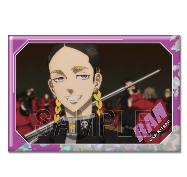 License Agent TV Anime "Tokyo Revengers" Hologram Tin Badge Ver.4 Design 29 (Ran Haitani /D) รูปภาพ 1