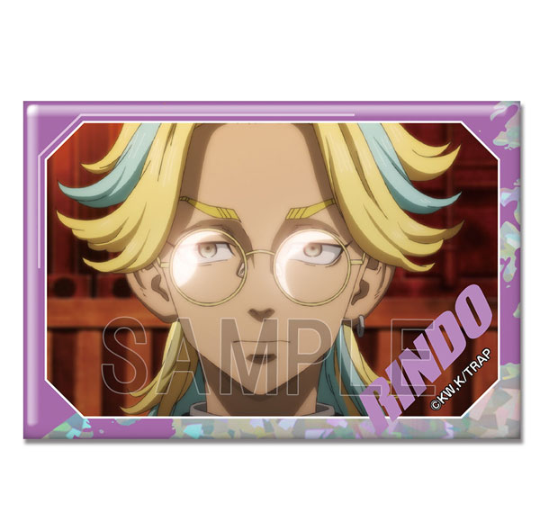License Agent TV Anime "Tokyo Revengers" Hologram Tin Badge Ver.4 Design 31 (Rindo Haitani /B) Bild 1