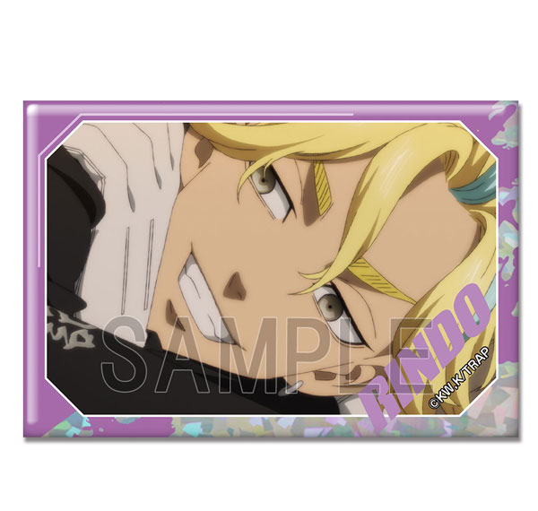 License Agent TV Anime "Tokyo Revengers" Hologram Tin Badge Ver.4 Design 33 (Rindo Haitani /D) Bild 1