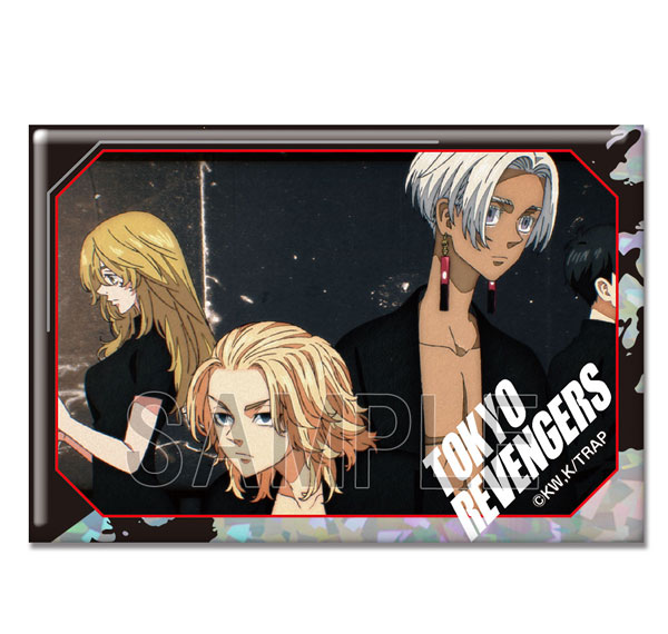 License Agent TV Anime "Tokyo Revengers" Hologram Tin Badge Ver.4 Design 36 (Group) รูปภาพ 1