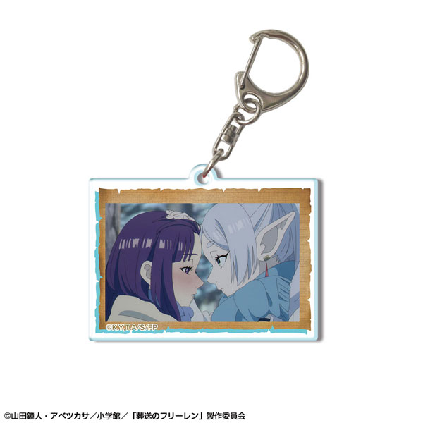 License Agent TV Anime "Frieren: Beyond Journey's End" Acrylic Keychain Design 21 (Frieren & Fern /B) gambar 1
