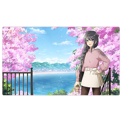 Key-th Rascal Does Not Dream of a Knapsack Kid New Illustration Rubber Mat (Mai Sakurajima / Cherry Blossom)