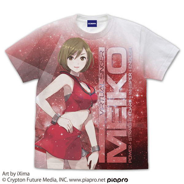 COSPA MK15th project MEIKO Full Graphic T-shirt /WHITE-XL