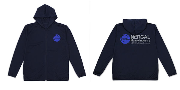 COSPA Martian Successor Nadesico: Prince of Darkness Nergal Heavy Industries Thin Dry Hoodie /NAVY-L