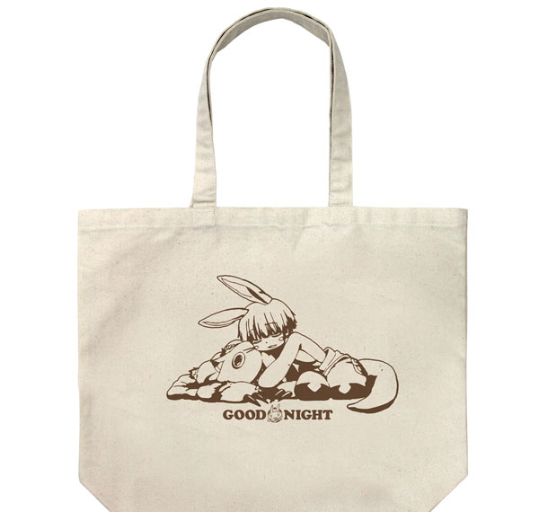 COSPA Made in Abyss The Golden City of the Scorching Sun New Illustration Nanachi Suyasuya Large Tote Bag /NATURAL รูปภาพ 1