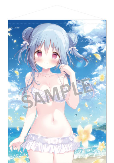 Brendream Shiratama B2 Wall Scroll Beach Date with Momoka-chan รูปภาพ 1
