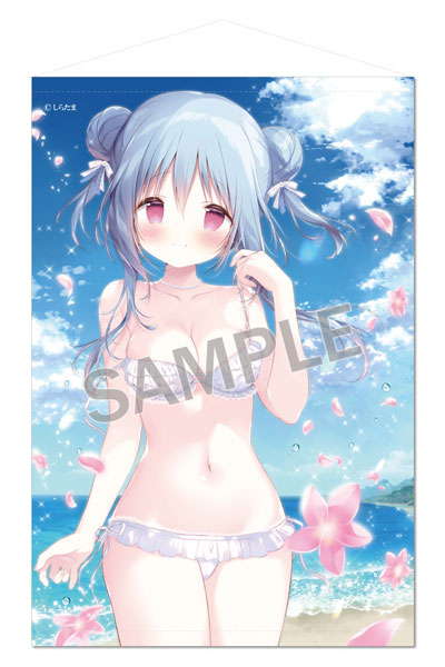 Brendream Shiratama B2 Wall Scroll Beach Date with Momoka-chan Extra Edition 图片 1