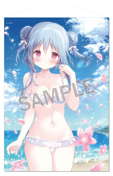 Brendream Shiratama B1 Wall Scroll Beach Date with Momoka-chan Extra Edition