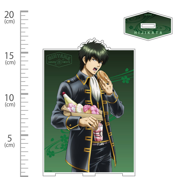 COSPA Gintama Toshiro Hijikata Acrylic Stand (Large) Sakura Donut -with mayo filling- Ver. Bild 1