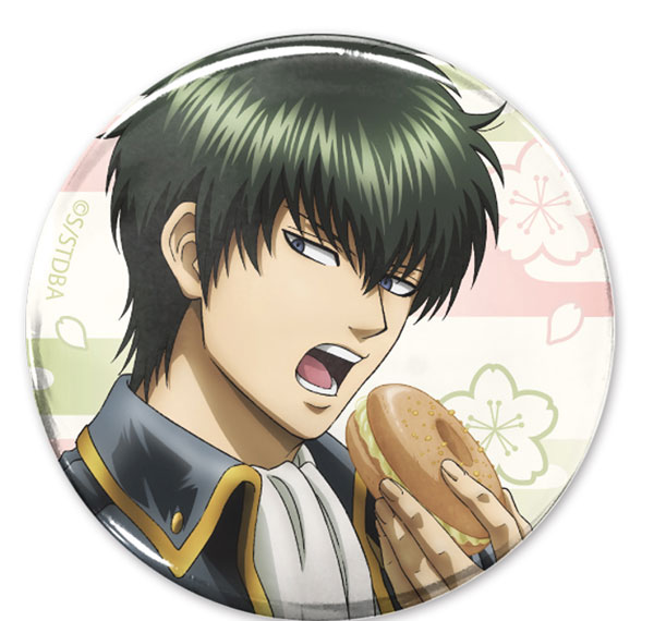 COSPA Gintama Toshiro Hijikata 65mm Tin Badge Sakura Donut -with mayo filling- Ver. รูปภาพ 1