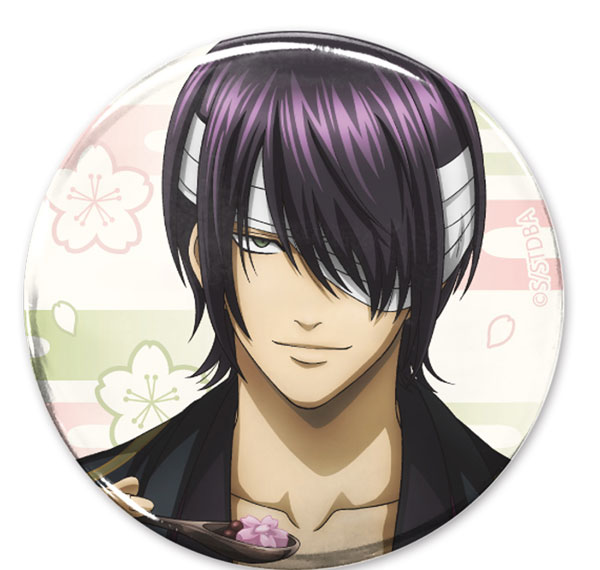 COSPA Gintama Shinsuke Takasugi 65mm Tin Badge Sakura Anmitsu Ver. Bild 1