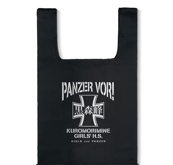 COSPA Girls und Panzer das Finale Kuromorimine Girls High School Eco Bag /BLACK รูปภาพ 1