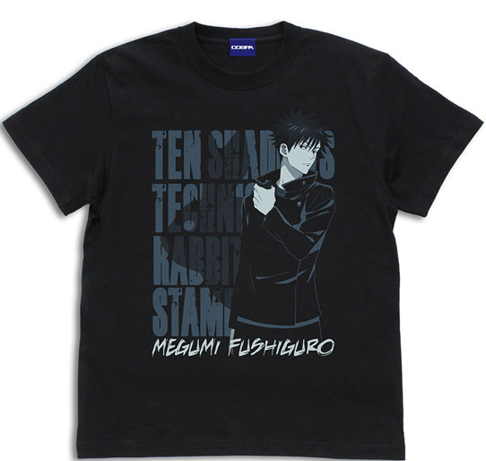 COSPA Jujutsu Kaisen Megumi Fushiguro "Rabbit Escape" T-shirt /BLACK-L Bild 1
