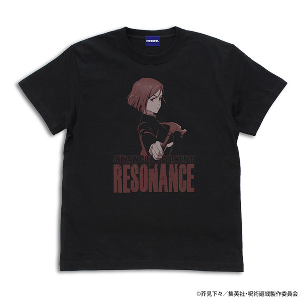 COSPA Jujutsu Kaisen Nobara Kugisaki "Resonance" T-shirt /BLACK-XL