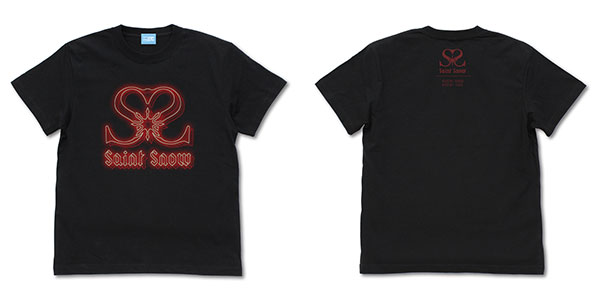 COSPA Love Live! Sunshine!! Saint Snow Neon Sign Logo T-shirt /BLACK-L