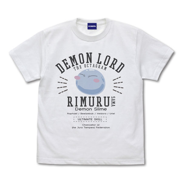 COSPA That Time I Got Reincarnated as a Slime Rimuru-sama College T-shirt /WHITE-M Bild 1