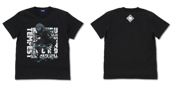 COSPA That Time I Got Reincarnated as a Slime Rimuru Tempest Square T-shirt /BLACK-L gambar 1
