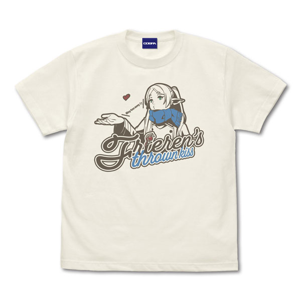 COSPA Frieren: Beyond Journey's End Frieren Blowing a Kiss T-shirt /VANILLA WHITE-XL imagen 1
