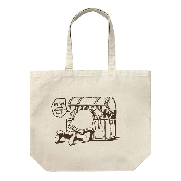 COSPA Frieren: Beyond Journey's End Frieren Getting Eaten by Mimic Large Tote Bag /NATURAL