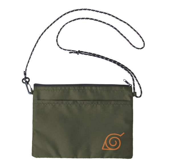 COSPA NARUTO Shippuden Hidden Leaf Village Tent Cloth Musette Bag /OLIVE