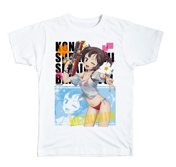 License Agent Kono Subarashii Sekai ni Bakuen wo! T-shirt XL Size 01 (Megumin / T-shirt Swimsuit Ver.) [New Illustration] รูปภาพ 1