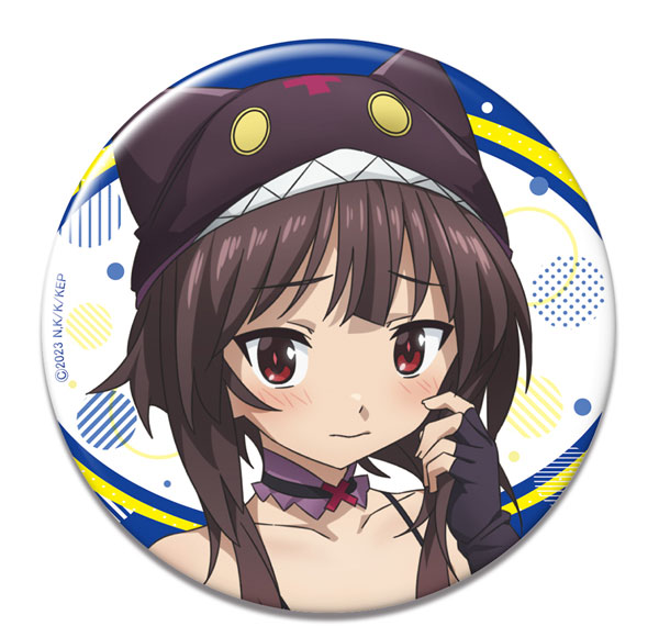 License Agent Kono Subarashii Sekai ni Bakuen wo! Tin Badge 04 (Megumin / Chomusuke Style Swimsuit Ver./B) [New Illustration] รูปภาพ 1